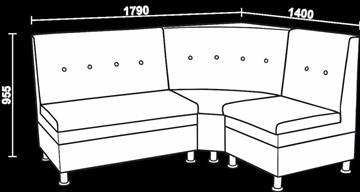 Кухонный угловой диван Нео КМ-05 ДУ в Орске - предосмотр 2